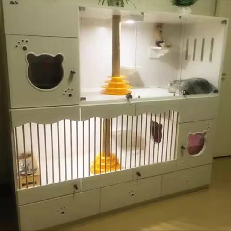 Professional Factory Tower Boarding Used Cat Cages For Sale