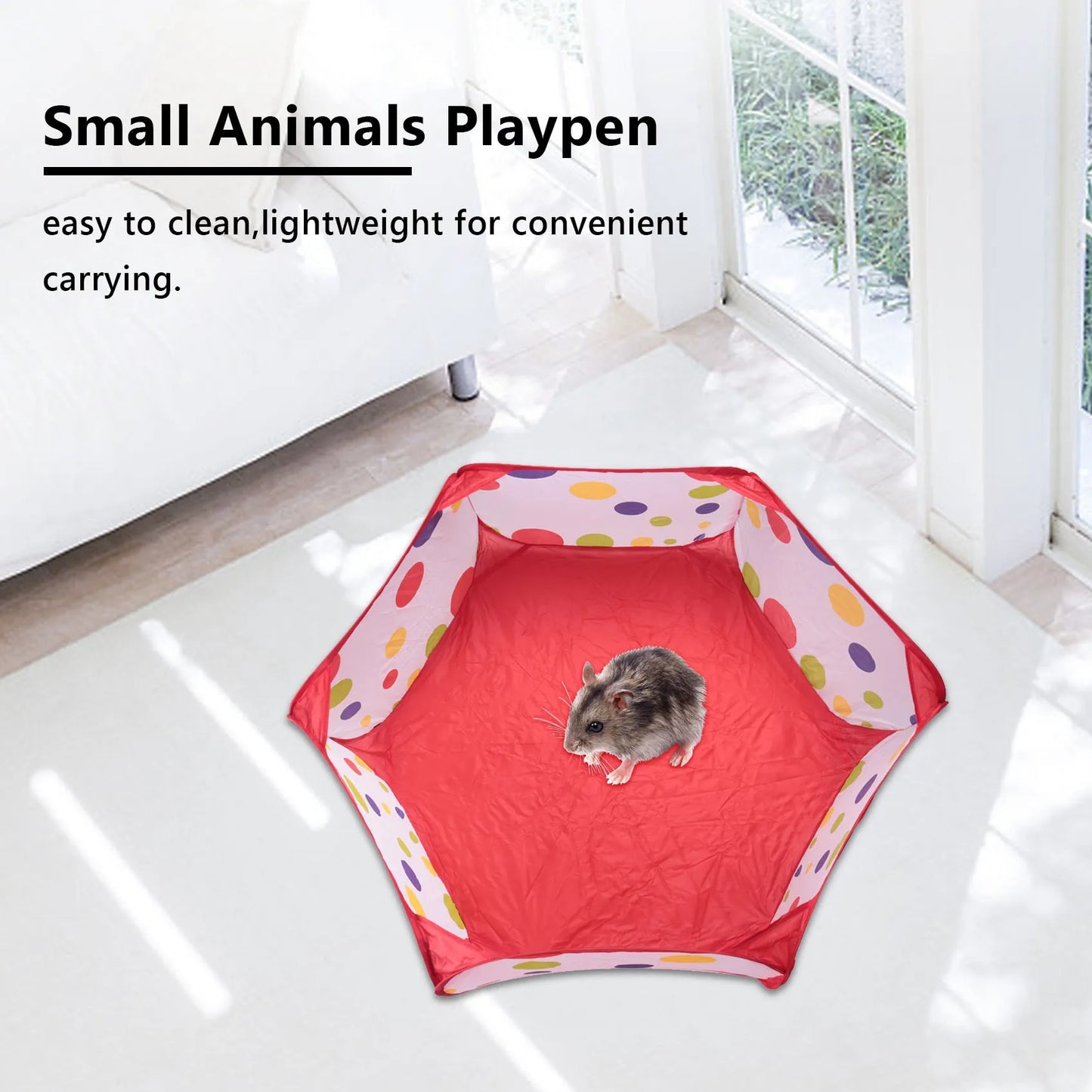 LLCS-Guinea Pig Foldable Playpen Portable Small Animals Playpen Open Outdoor/Indoor Exercise Fence For Hedgehogs, Hamster