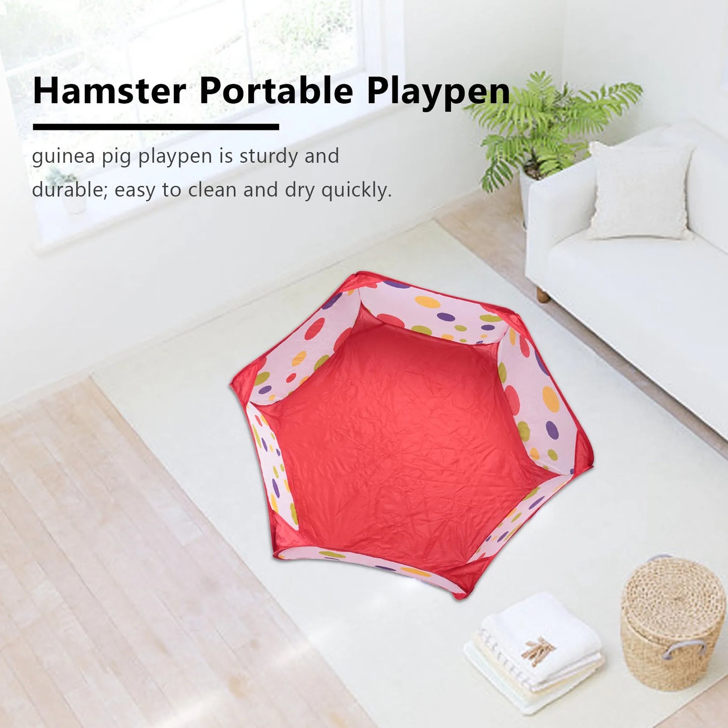 LLCS-Guinea Pig Foldable Playpen Portable Small Animals Playpen Open Outdoor/Indoor Exercise Fence For Hedgehogs, Hamster