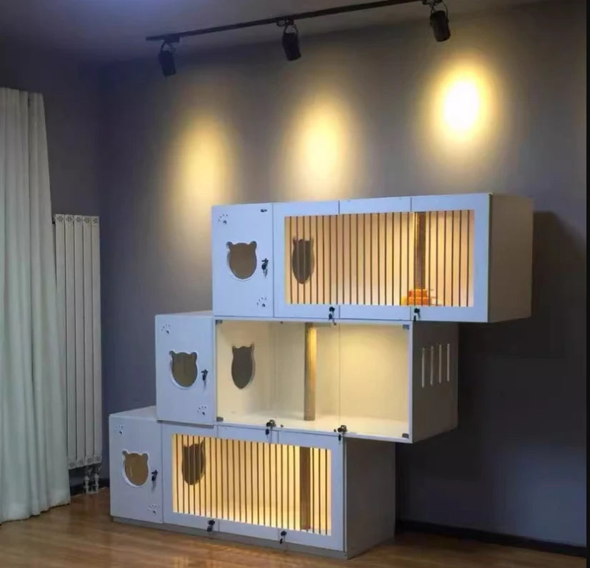 Professional Factory Tower Boarding Used Cat Cages For Sale