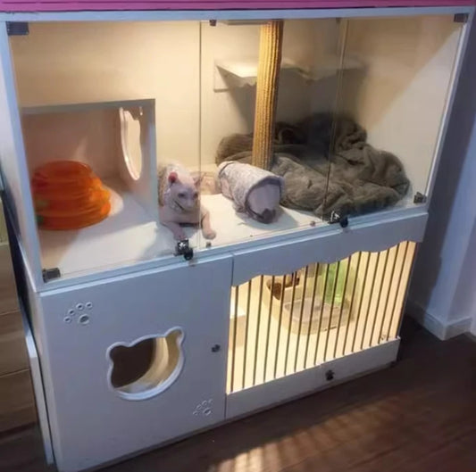 Professional Factory Tower Boarding Used Cat Cages For Sale