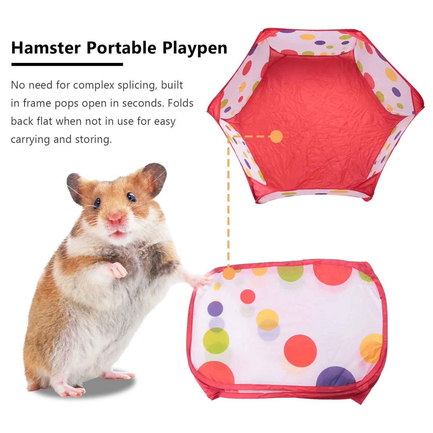 LLCS-Guinea Pig Foldable Playpen Portable Small Animals Playpen Open Outdoor/Indoor Exercise Fence For Hedgehogs, Hamster